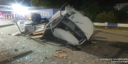 Նոյեմբերյան-Իջևան ճանապարհին «ԳԱԶԵԼ»-ը շրջվել է, վարորդն արգելափակվել է ներսում. Կա վիրավոր