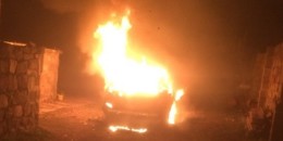 Մայակովսկի գյուղում «Mercedes-Benz Universal»-ն ամբողջությամբ այրվել է